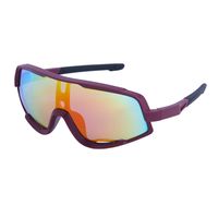 Fashion Colorful Sports Cycling Glasses Men's One-piece Lens Shades Outdoor Sports Sunglasses sku image 7