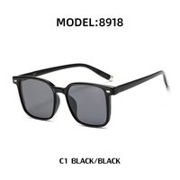 Fashion Men's Ins Korean Style Tr Polarized Sunglasses Retro Square Glasses sku image 5