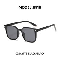 Fashion Men's Ins Korean Style Tr Polarized Sunglasses Retro Square Glasses sku image 6