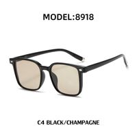 Fashion Men's Ins Korean Style Tr Polarized Sunglasses Retro Square Glasses sku image 7