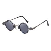 Retro Steampunk Style Small Frame Sunglasses Male Personality Hip-hop Round Sunglasses sku image 2