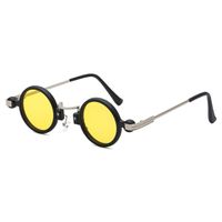 Retro Steampunk Style Small Frame Sunglasses Male Personality Hip-hop Round Sunglasses sku image 4