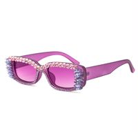 New Fashion Diamond-encrusted Square Sunglasses sku image 6