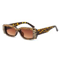 New Fashion Diamond-encrusted Square Sunglasses sku image 7