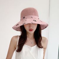 Fashion Solid Color Big Brim Woven Straw Hat Fisherman Hat sku image 3