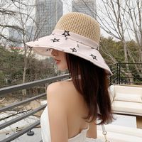Fashion Solid Color Big Brim Woven Straw Hat Fisherman Hat sku image 4