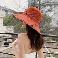 Fashion Solid Color Big Brim Woven Straw Hat Fisherman Hat sku image 5