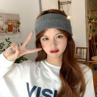 Autumn New Letter Knitted Sports Female Wide-brimmed Hairband Accessories sku image 3