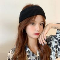 Autumn New Letter Knitted Sports Female Wide-brimmed Hairband Accessories sku image 9