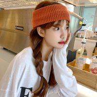 Autumn New Letter Knitted Sports Female Wide-brimmed Hairband Accessories sku image 10