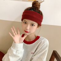 Autumn New Letter Knitted Sports Female Wide-brimmed Hairband Accessories sku image 11