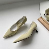 Nouvelle Mode Stiletto Bout Pointu Talons Hauts Bouche Peu Profonde Chaussures Simples Pour Femmes sku image 1