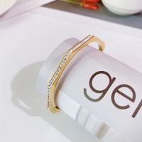 Mode Simple Nouveau Bracelet En Diamant En Acier Au Titane Plein De Diamants Incrustés De Zircon main image 3