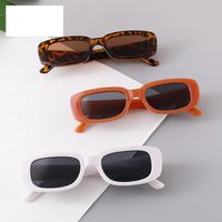Fashion Geometric Leopard Stripe Small Square Frame Uv Protection Children's Sunglasses Wholesale main image 3