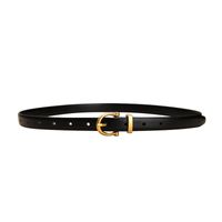 Women's Jeans Decorative Leather Summer Simple Black Pin Buckle Thin Belt main image 6