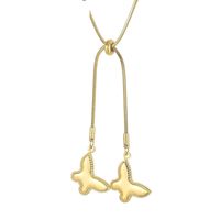 Titanium Steel 18K Gold Plated Fashion Animal Pendant Necklace main image 1