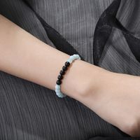 Women's Fashion Double Elastic Black Blue Multi-color Bracelet main image 3