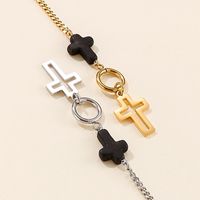 Titanium Steel 18K Gold Plated Fashion Letter Necklace main image 4
