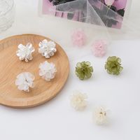 Spring And Summer Flower Frosted Transparent Acrylic Earrings main image 1
