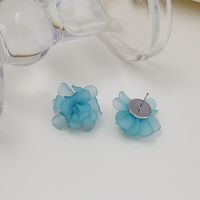 Spring And Summer Flower Frosted Transparent Acrylic Earrings main image 4
