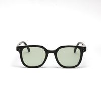 Fashion Round Frame Rivet Orange Lens Sunglasses main image 4