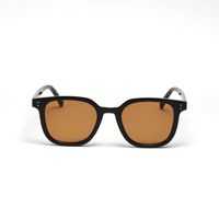Fashion Round Frame Rivet Orange Lens Sunglasses main image 5