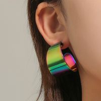 Pendientes En Forma De C Exagerados De Aleación De Nuevo Diseño Creativo De Moda Al Por Mayor main image 1