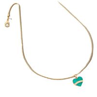 Nouveau Collier De Couleur Contrastée Pendentif En Forme De Coeur Simple En Gros main image 6