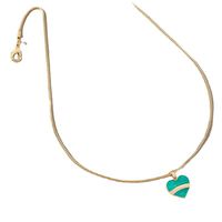 Simple New Heart Shaped Pendant Contrast Color Necklace Wholesale main image 6