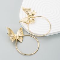 Boucles D&#39;oreilles En Gros Minimalistes Féminines Papillon En Alliage De Mode main image 3