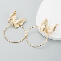 Fashion Alloy Butterfly Female Minimalist Wholesale Earrings main image 4