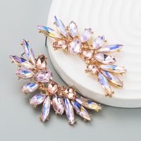 Fashion Geometric Diamond Alloy Artificial Gemstones Earrings main image 4