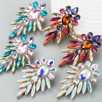 Fashion Shiny Alloy Colored Diamond Earrings Female Wholesale main image 2