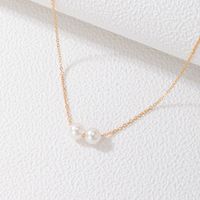 Modeschmuck Perlenkette Einlagige Geometrische Einfache Schlüsselbeinkette main image 3