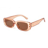 Fashion Geometric Leopard Stripe Small Square Frame Uv Protection Children's Sunglasses Wholesale sku image 3