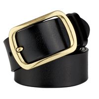 Fashion New Men's Leather Aviation Pure Casual Retro Belt sku image 3