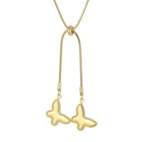 Titanium Steel 18K Gold Plated Fashion Animal Pendant Necklace sku image 2