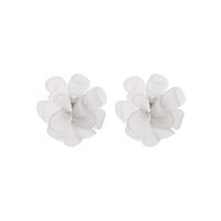 Spring And Summer Flower Frosted Transparent Acrylic Earrings sku image 1