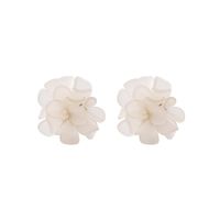 Spring And Summer Flower Frosted Transparent Acrylic Earrings sku image 2