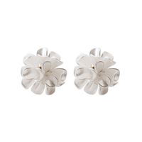 Spring And Summer Flower Frosted Transparent Acrylic Earrings sku image 5