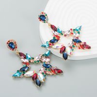 Fashion Alloy Diamond Rhinestone Irregular Star Earrings Female Wholesale sku image 3