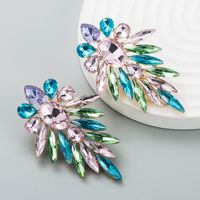 Fashion Shiny Alloy Colored Diamond Earrings Female Wholesale sku image 2