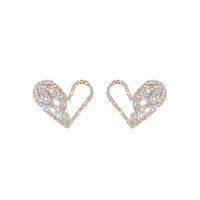 High-quality Zircon Love Stud Earrings Trendy Earrings Temperament Earrings Niche Exquisite Unique main image 7