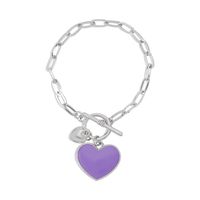 Simple Ot Buckle Heart Shape Bracelet Wholesale Nihaojewelry sku image 2