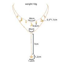 Minority Design Simple Jewelry Star Moon Element Cross Chain Necklace 2 main image 8