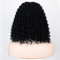 Black Women's Wig Medium Long Curly Hair Headgear Wigs main image 5