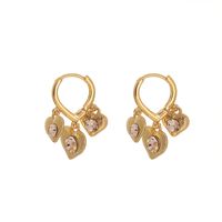 Korean Temperament Wild Love Zircon Earrings Earrings Small Sweet Personality Simple Earrings main image 4