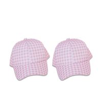 Fashion New Wide-brimmed Children's Peaked Cap Female Plaid main image 4
