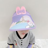 Children's Sunshade Anti-ultraviolet Empty Top Hat Cute Cartoon Butterfly Elastic Adjustment main image 3