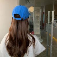 Fashion Solid Color Trend Embroidered Sunshade Sunscreen Baseball Caps Wholesale main image 5